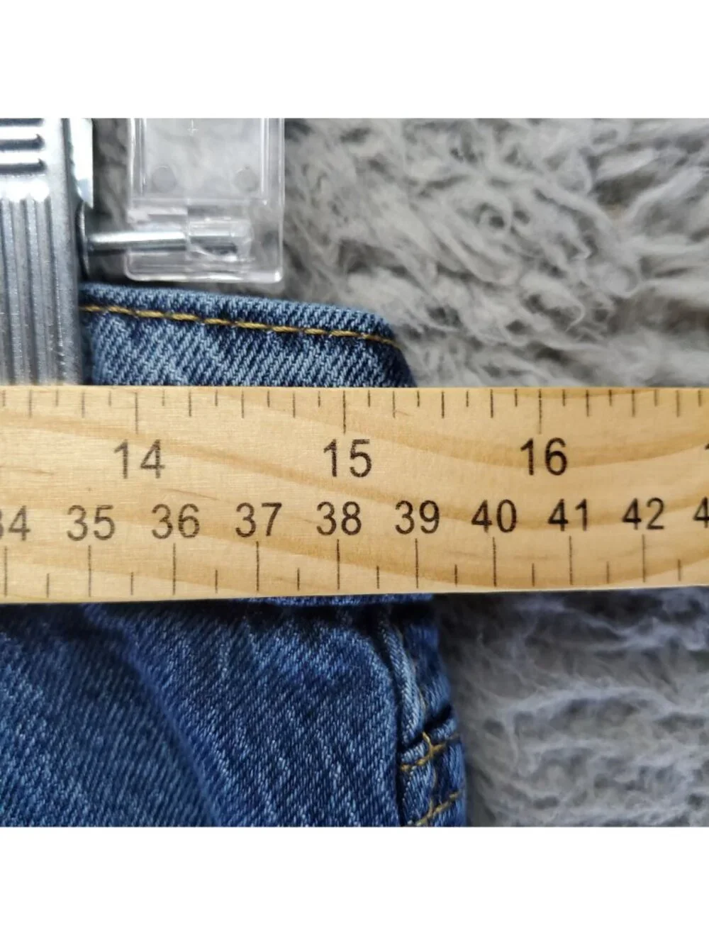Levis Jeans Mens 38x34 Blue 512 Slim Taper Stretch Denim *Read*